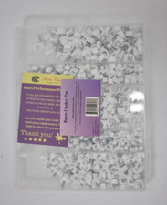 Bates Choice Pro Cable Clips w Steel Nails White 360 Pieces 4mm-10mm Assorted