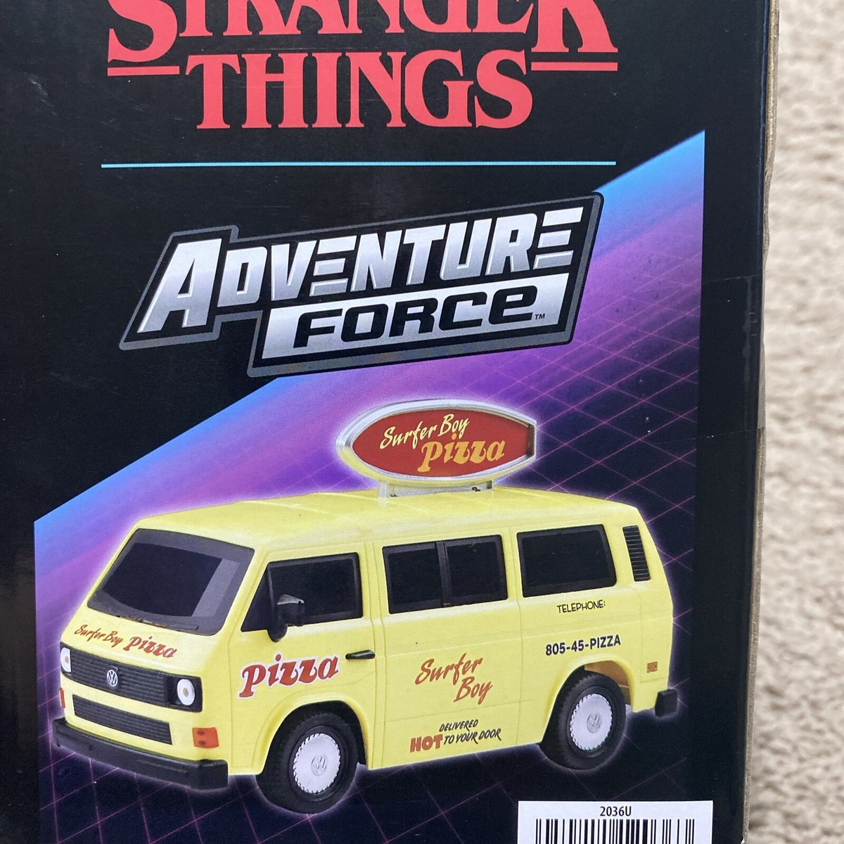 Brand New Adventure Force Stranger Things Surfer Boy Pizza Van