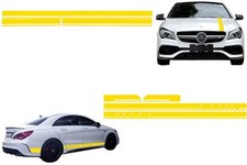 Aufkleber Matt Gelb f&uuml;r Mercedes CLA W117 C117 X117 13-16 W176 12-18