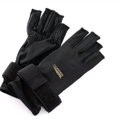 COPPER fit  Stütz-Handschuhe atmungsaktives Stützgewebe ultraleicht L/XL Schwarz