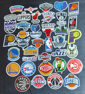 NBA Team Aufkleber Basketball Mannschafts / Verein Logo Sticker Auswahl Fan