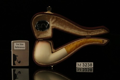 srv - Lee Van Cleef Block Meerschaum Pipe with fitted case M3238 - Picture 5 of 10