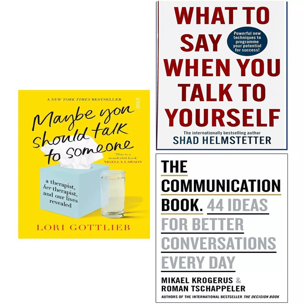 Communication HB, What to Say When, Maybe You Should Talk 3 Books Collection Set