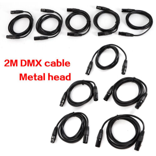 10 x DMX Kabel 2,0 m XLR 3-pol. male-female, für 110 Ohm Anwendung - Bild 7 von 10