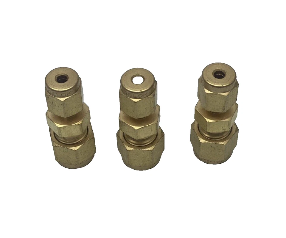 Lot Of 3, Brass Swagelok Tube Fitting, Reducing Union, 1/4 in. x 1/8 in. Tube OD - Image 3 of 4