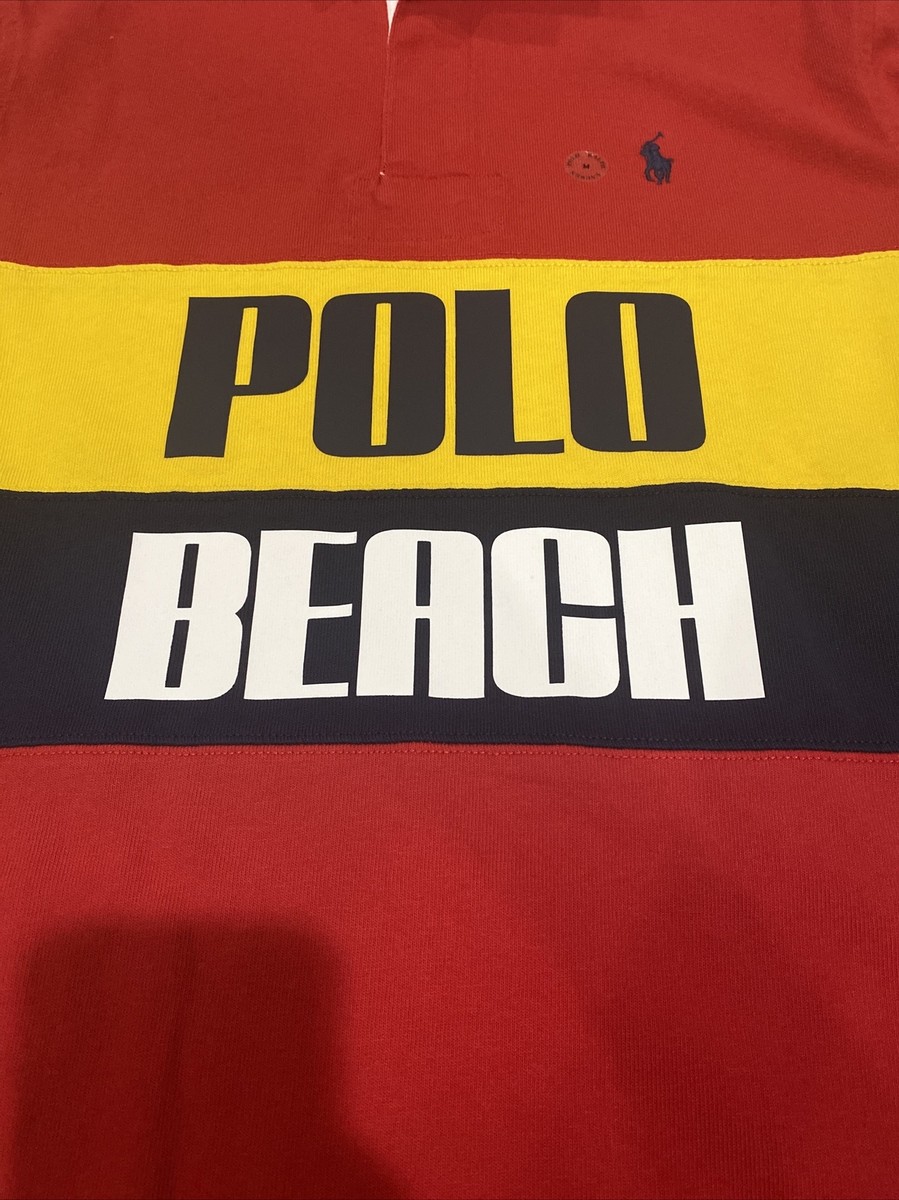 ウェア Polo by Ralph Lauren  BEACH Rugby Polo Ralph Lauren Classic Fit Rugby Shirt Polo Beach Graphic