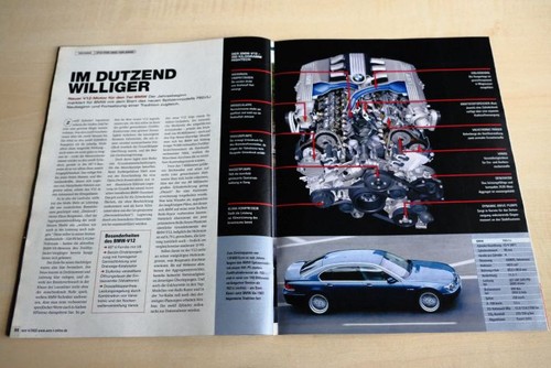 MOT 04/2003 BMW 760i V12 Motor mit 445PS Technikanalyse - ein interessanter Beri