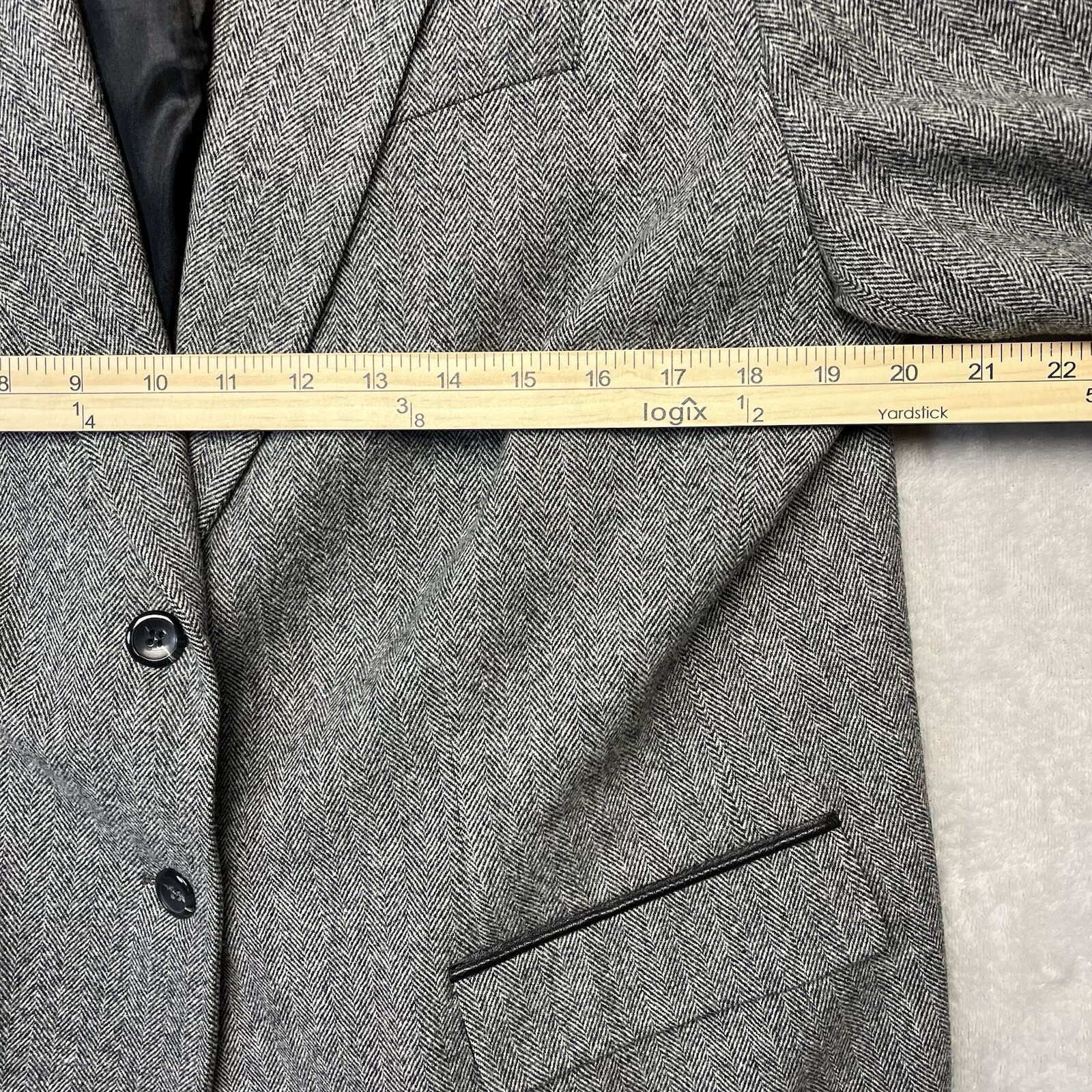 Pendleton Wool Blazer Jacket Plus 16W Gray Herrin… - image 6