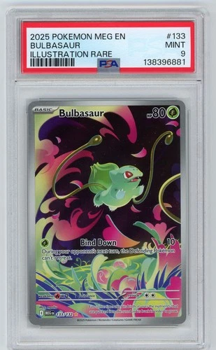 2025 Mega Evolution Series - Mega Evolution Bulbasaur PSA 9 Illustration Rare