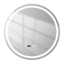 24" LED Round Bathroom Mirror Front Backlit Lighted Vanity Mirror,Wall-Mounted