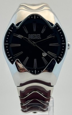Men's Diesel Mercurial Date Quartz Black Dial Working Condition Wristwatch