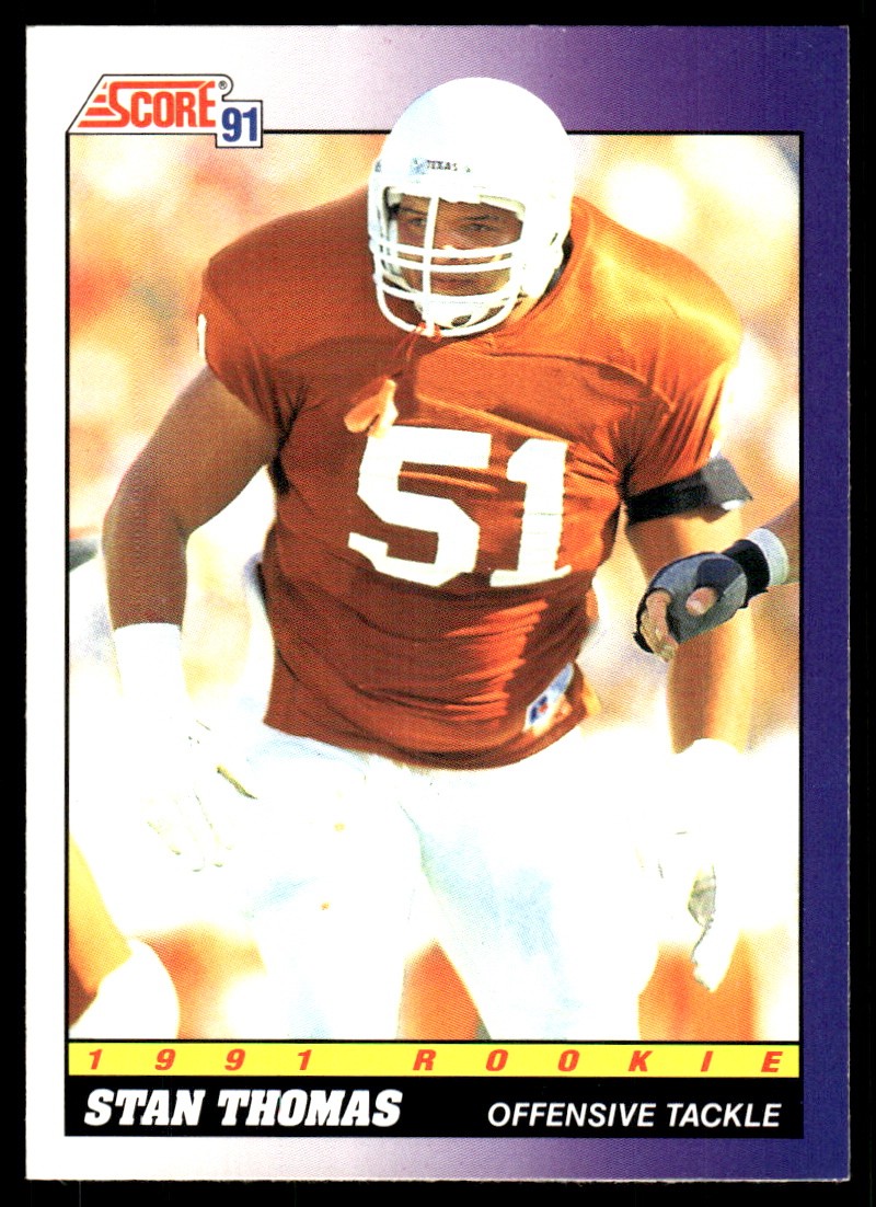 Stan Thomas 1991 Score #609 Texas Longhorns READ FREE SHIPPING AutographDen