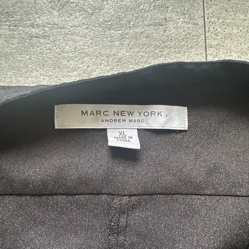 Marc New York Andrew Marc blusa donna nera manica lunga X-Large - Foto 3 di 5