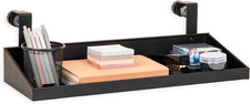 Hanging Cubicle Shelf, Metal Storage Organizer for Cubicle Walls up to 2 Inches