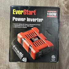 EverStart 100W Power Inverter 70000MC 12V DC AC Dual USB 3.1A Vehicle Converter