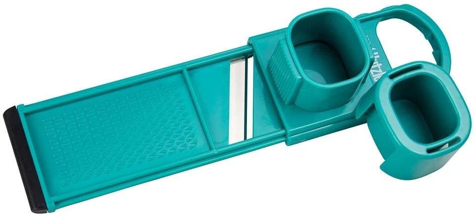 Mini-Mandoline Garlic Slicer/Shredder, Turquoise