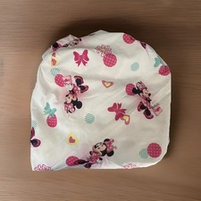 Disney Minnie Mouse Pink Hearts Bows Flowers Crib/Toddler Bed Fitted Sheet
