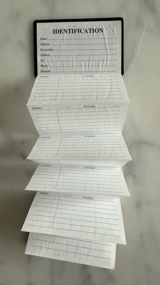 Set Of 8 Vintage Magnetic Mini Address Books - Image 2 of 2