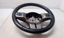 Jeep Jk Wrangler Oem Black Leather Steering Wheel 2011-2017 144023