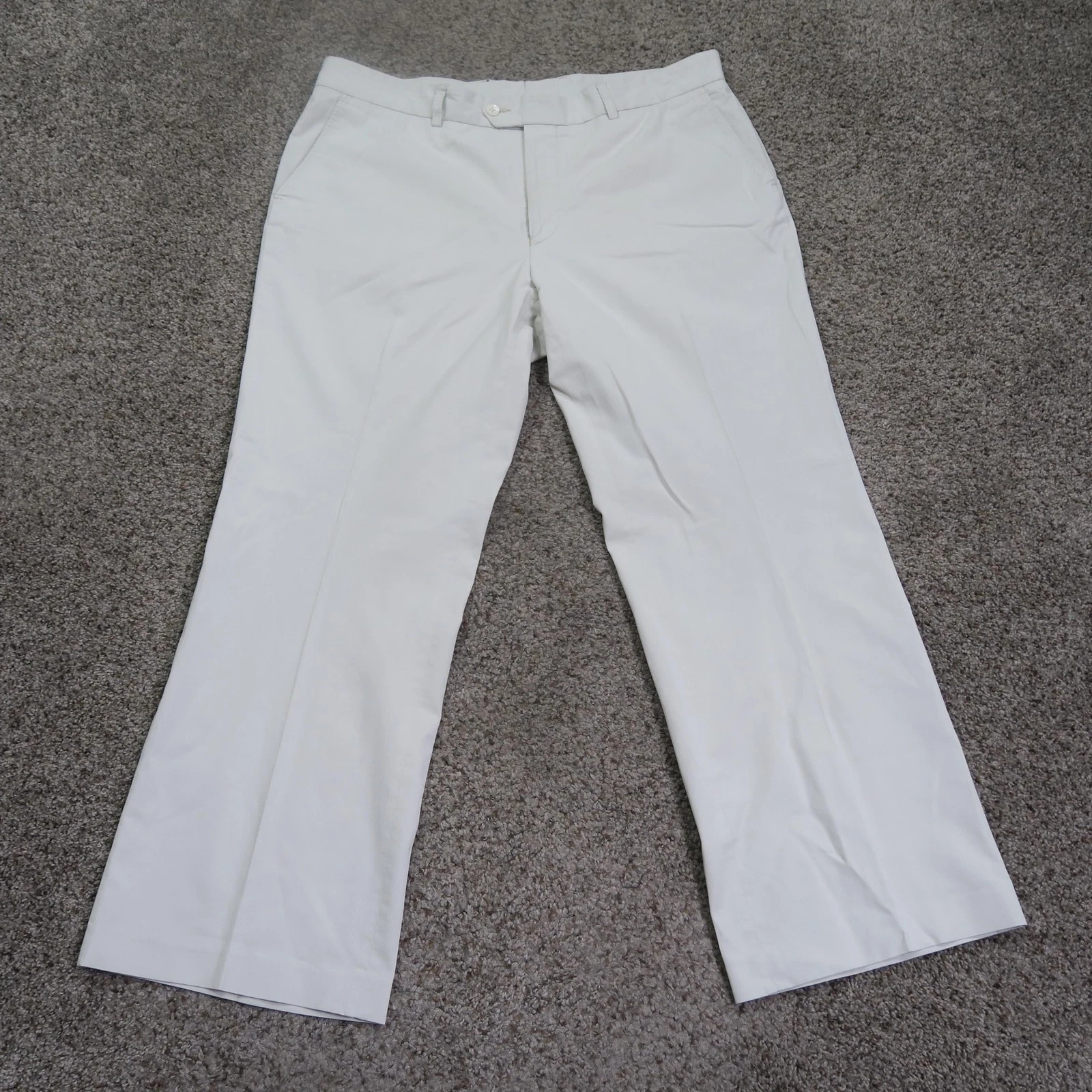 Vintage Burberry Pants Mens 38 Gray Golf Chino Trousers Relaxed Nova Check 38x29