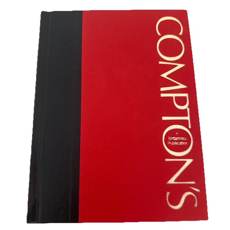 Compton’s Encyclopedia and Fact-Index Vol 8 F 1990  Edition Hardcover Book