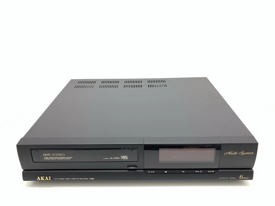 Akai VS-X560 Video VHS Hi Fi Stereo 6 Head Multi Pal Ntsc Secan Work Good Look - Bild 2 von 4