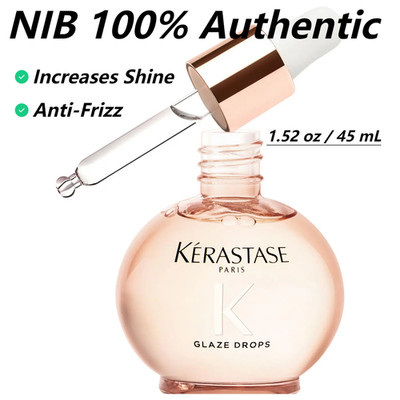 Authentic Kérastase Gloss Absolu Glaze Drops Anti-Frizz Hair Oil-1.52 oz / 45 mL