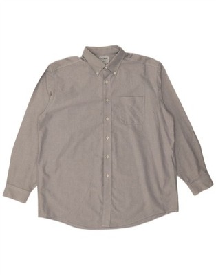 L.L.Bean Herren Hemd Traditional Fit Größe 17 XL Grau Baumwolle AZ08