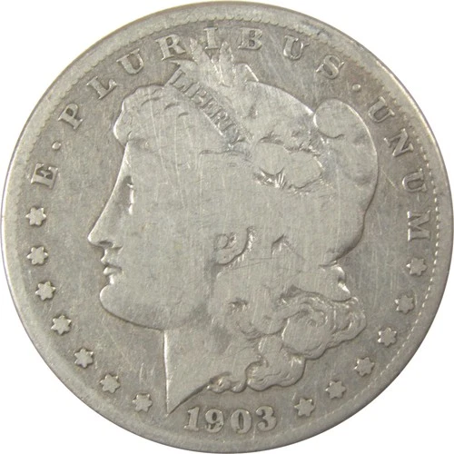 1903 S Morgan Silver Dollar VG Very Good Details $1 Coin SKU:I23384