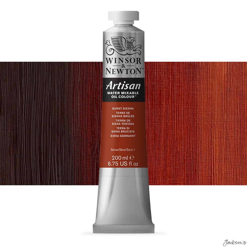 Winsor & Newton Artisan Water Mixable Oil Paint 200ml Burnt Sienna
