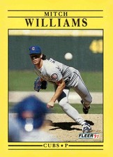 1991 Fleer #439b Mitch Williams Jumbo Pack version: 