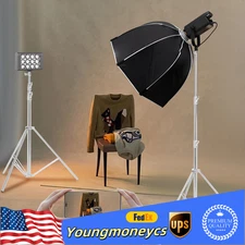 2pcs Photography Studio Lighting Softbox Photo Light Muslin Backdrop Stand Kit