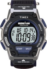 Timex Men's Ironman Triathlon Endure 30 Shock 42mm Watch Dark Blue