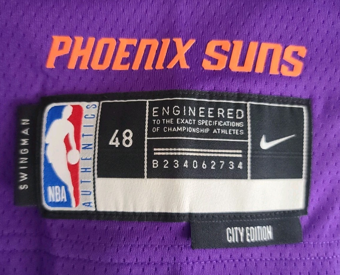 Size L Nike Phoenix Suns The Valley City Edition Basketball Jersey