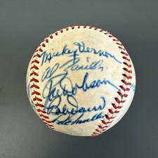 1948 A.L. All-Stars TEAM SIGNED Official AL Baseball 11 sigs w/ Lemon Keltner