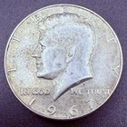 1967 Kennedy Half Dollar 40% Silver No Mint Mark US World Coin KM#202a