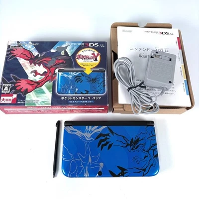 Nintendo 3DS LL XL Pokemon X Y Pack Limited Xerneas Yveltal Blue NTSC-J [Exc] - Bild 1 von 4