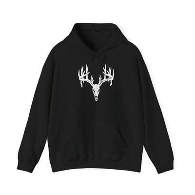 Deer Skull Antlers Hunting Archery Buck Rack X Hoodie Heavy Hooded Sweatshirt