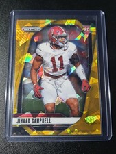 Jihaad Campbell - Prizm Draft 2025 - Eagles, Alabama - Gold Cracked Ice - RC