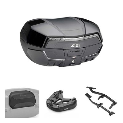 Set Bauletto GIVI V58 Maxia 5 Tech Schwarz für Yamaha 1000 MT10 2016-2021