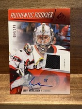 23-24 UD SP Game Used Leevi Merilainen Authentic Rookies /149 Patch Auto Senator