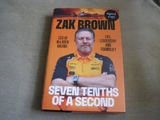 ZAK BROWN SIGNED SEVEN TENTHS OF A  SECOND Limited UK Edition FORMULA 1 McLaren