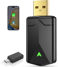 Wireless Carplay Adapter  Android Auto Wireless Adapter, 5.8Ghz Wi-Fi Plug  Pla