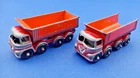 2 x Vintage Matchbox Lesney N⁰17 Fodan Hoveringham 8 Wheel Tipper Trucks