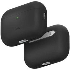 Uniq Lino Liquid Silicone Apple AirPods Pro 3 Case - Charcoal Grey - Compatible