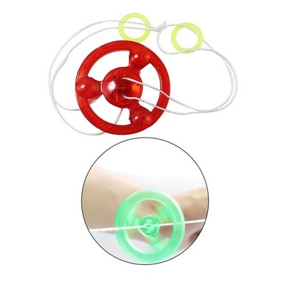 Rotierender Kreisel Zugschnur Schwungrad Drehrad Classic Schwungrad Spielzeug für