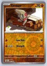 TIMBURR 047/086 COMMON SV: BLACK BOLT POKEMON REVERSE HOLO NM