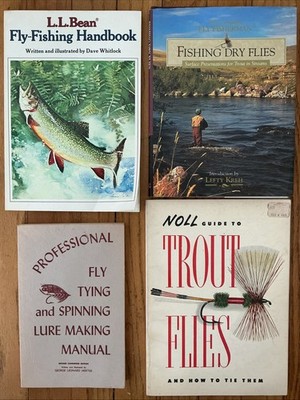 Lot (4) Fly Fishing Trout Flies Fly Tying Spinning Lure Making Dry Flies How To