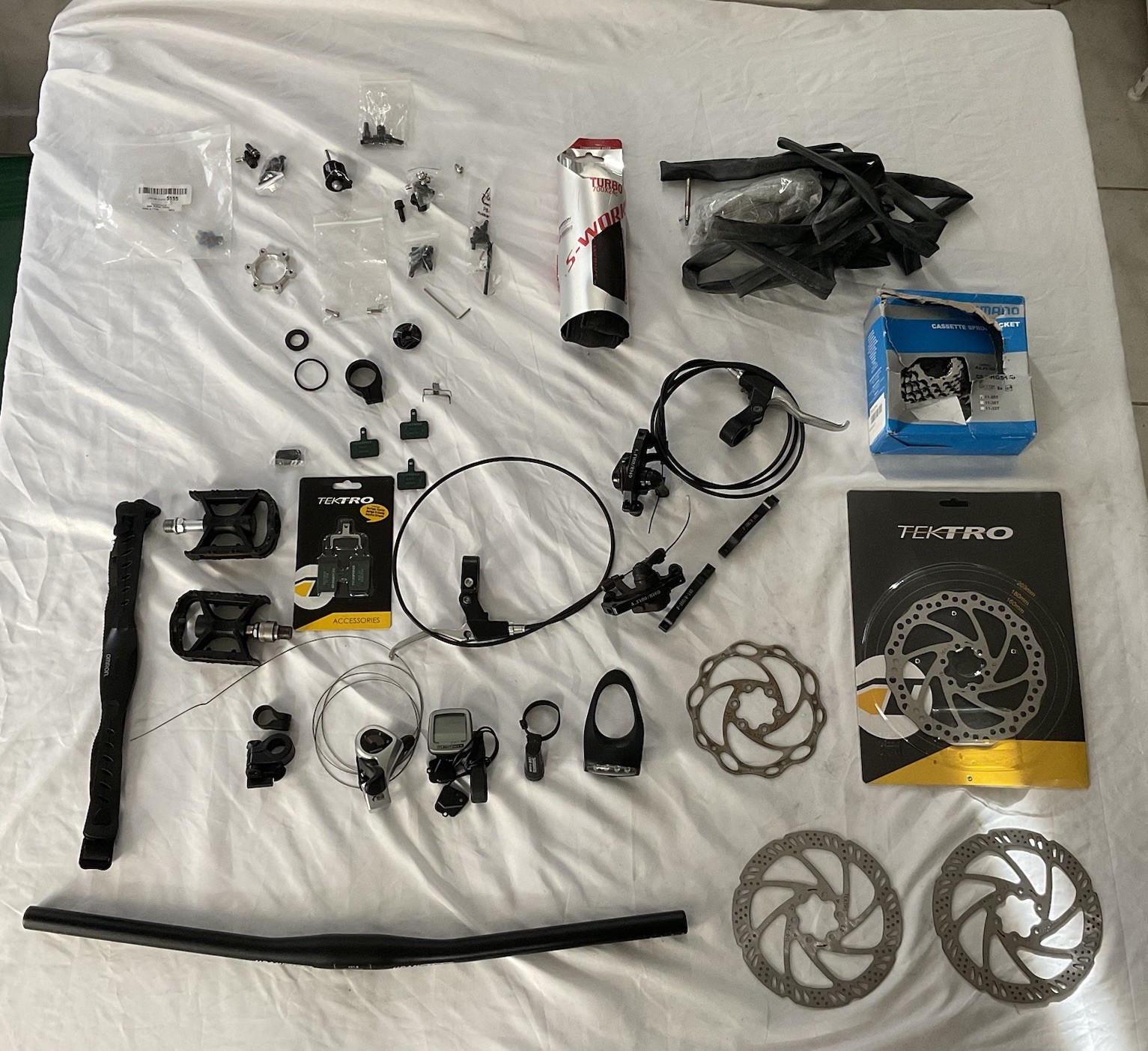 Mountain Bike Parts Lot Shimano Specialized Tektro UpanBike 