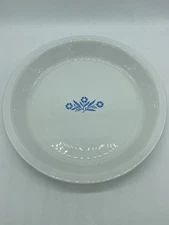 Corningware Blue Cornflower 9" Glass Pie Pan Bake Dish P-309 Vintage EUC